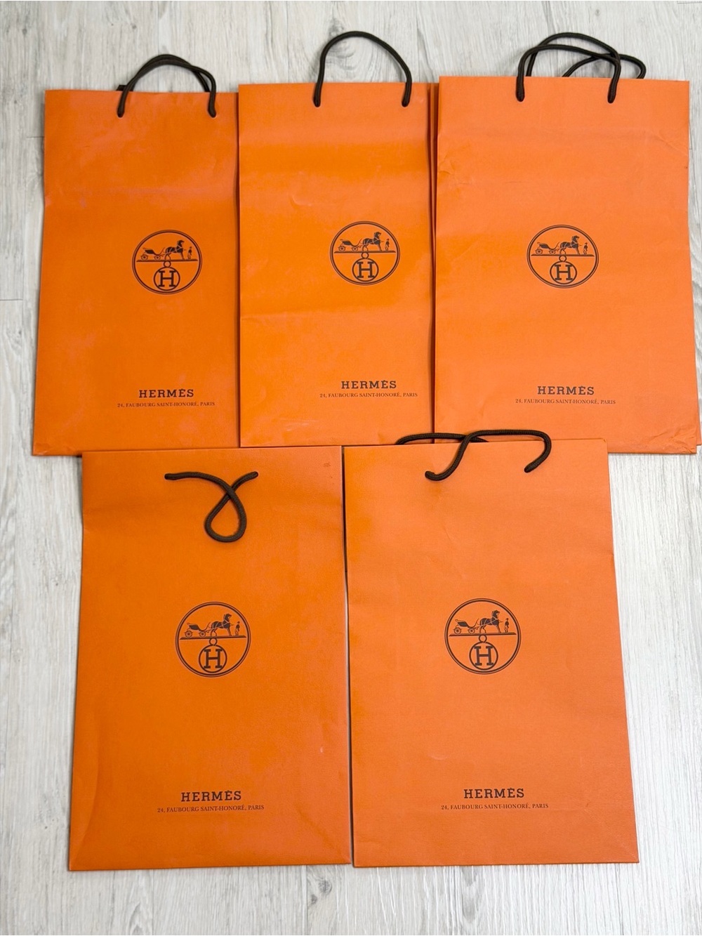Hermes Orange Shopping Bag Luxury Bags Packaging